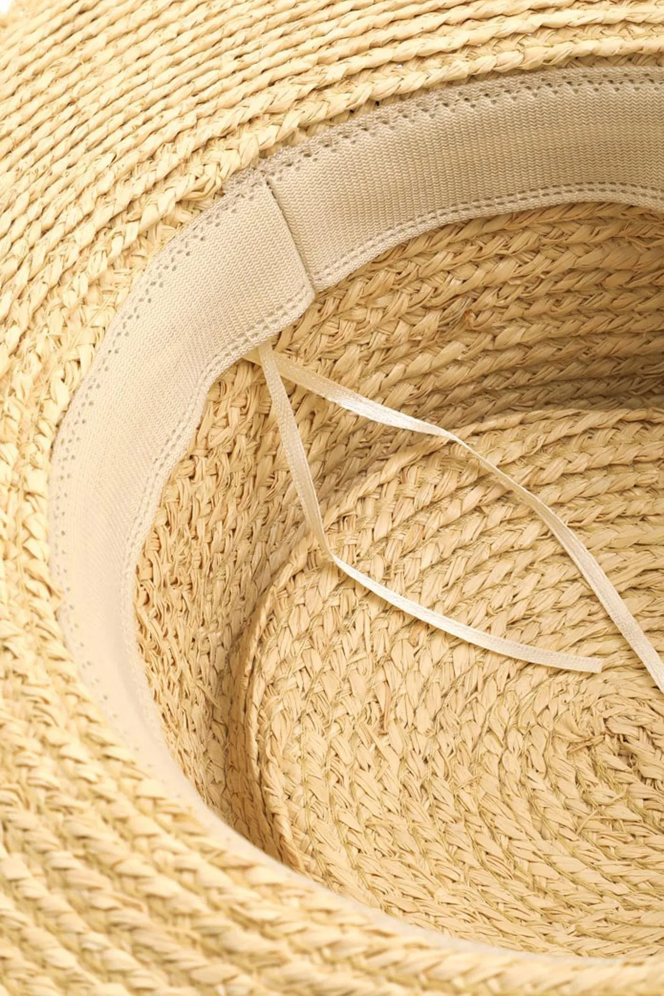 Cowrie Shell Straw Cowboy Hat in Ivory
