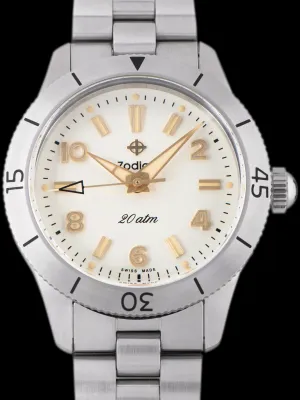 Craft   Tailored X Zodiac Super Sea Wolf 691 (Ref. ZO0002) White Dial