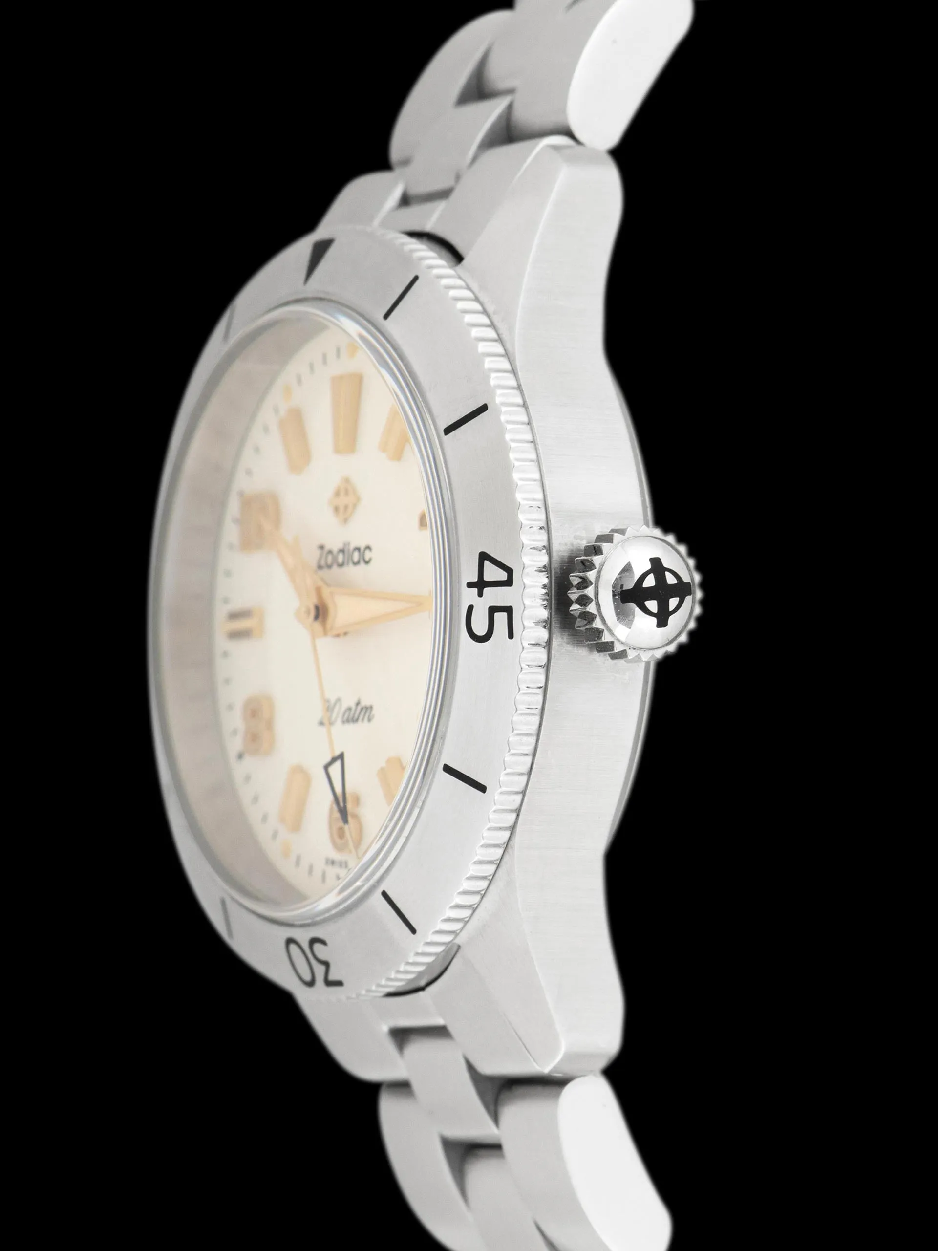 Craft   Tailored X Zodiac Super Sea Wolf 691 (Ref. ZO0002) White Dial