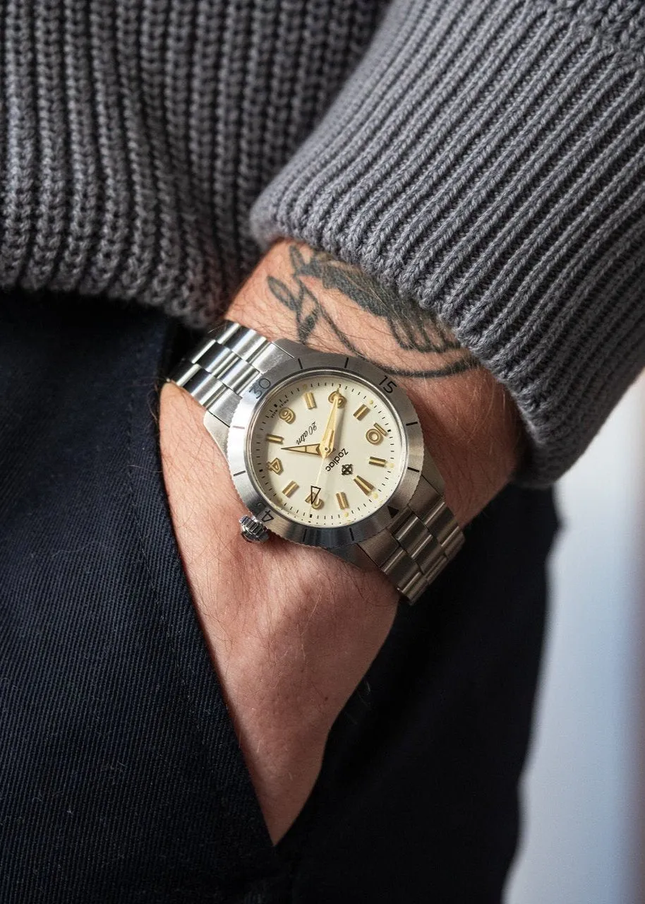 Craft   Tailored X Zodiac Super Sea Wolf 691 (Ref. ZO0002) White Dial