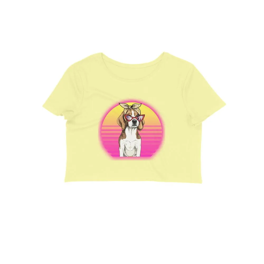 Crop Top (Women) - Lil Miss Beagle (12 Colours)