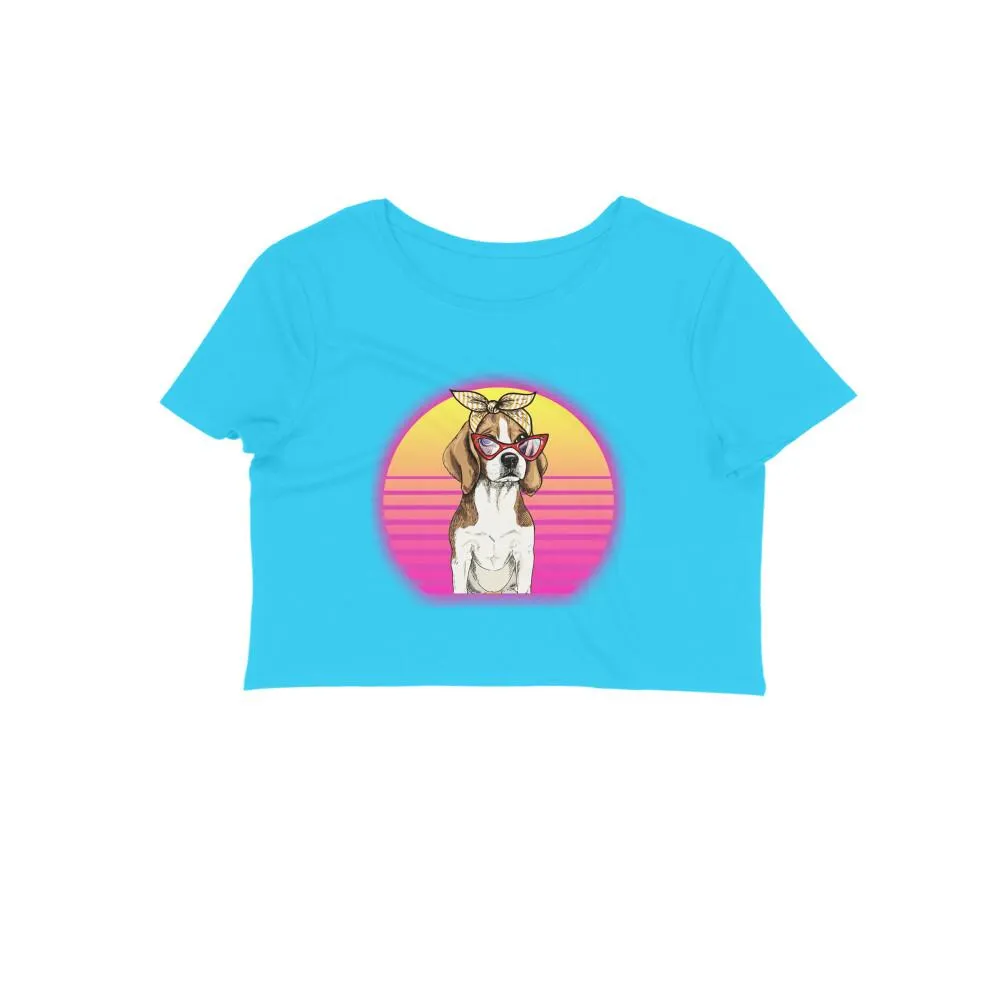 Crop Top (Women) - Lil Miss Beagle (12 Colours)
