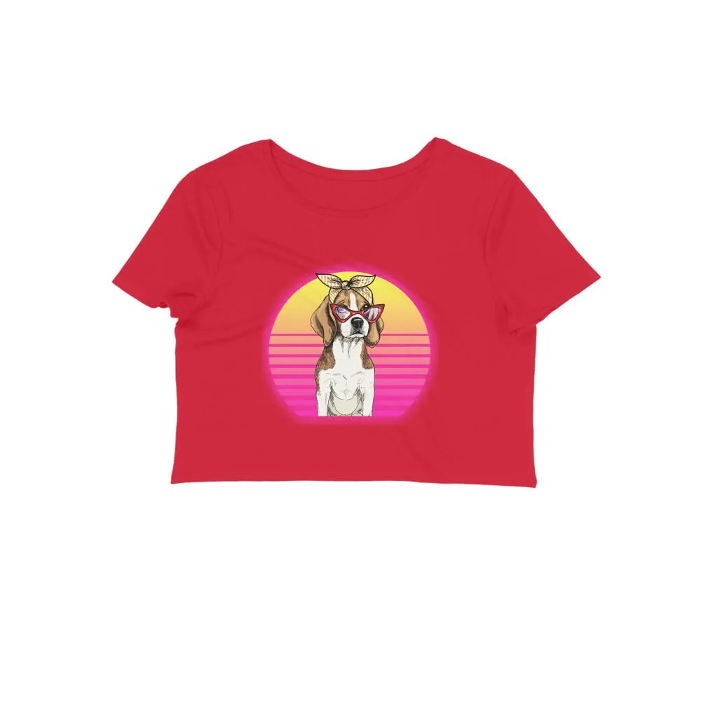 Crop Top (Women) - Lil Miss Beagle (12 Colours)
