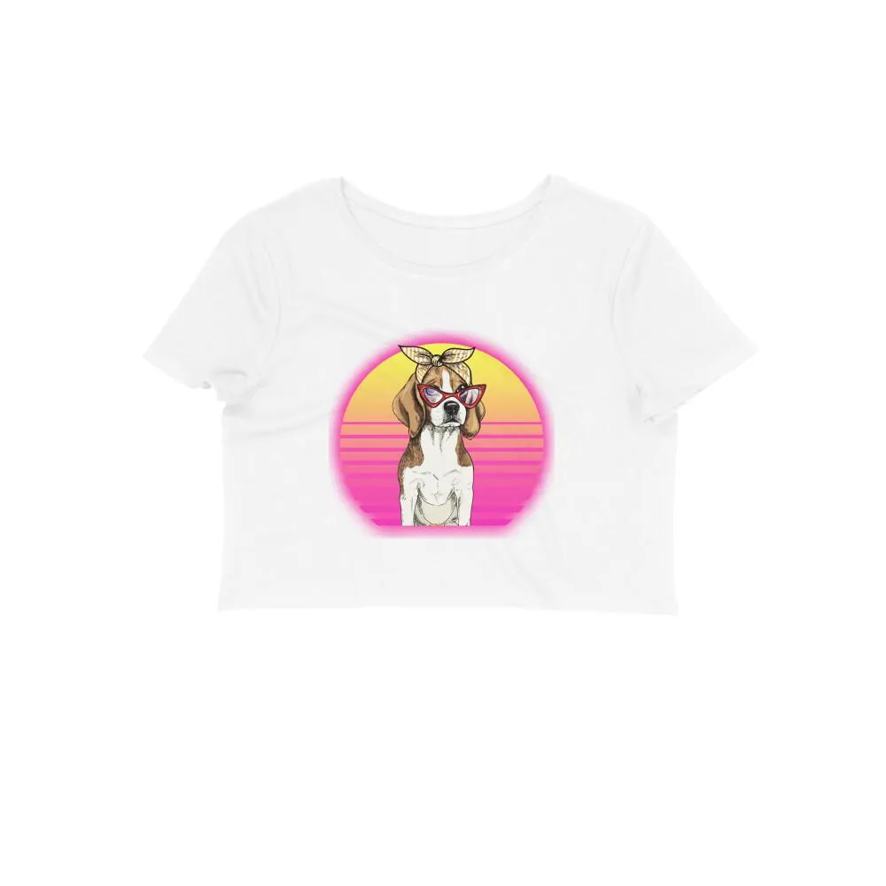 Crop Top (Women) - Lil Miss Beagle (12 Colours)