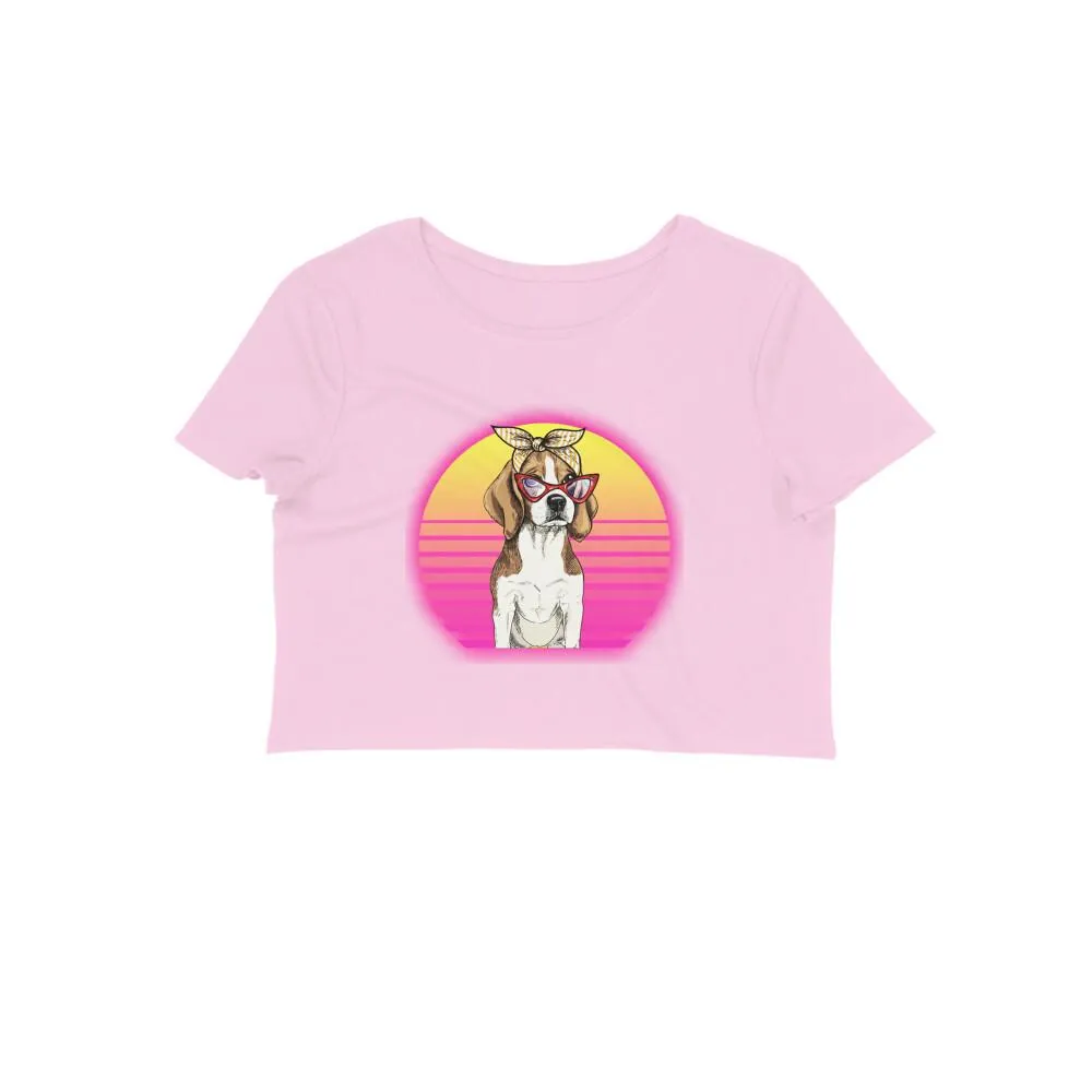 Crop Top (Women) - Lil Miss Beagle (12 Colours)