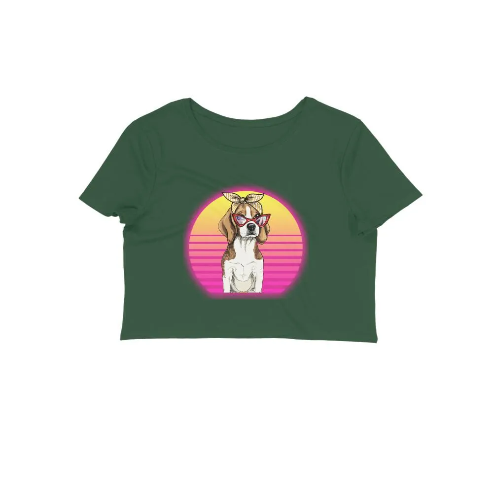 Crop Top (Women) - Lil Miss Beagle (12 Colours)