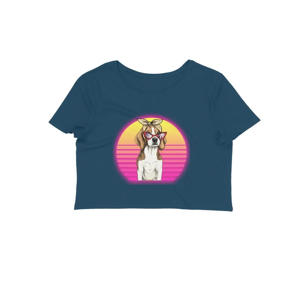Crop Top (Women) - Lil Miss Beagle (12 Colours)