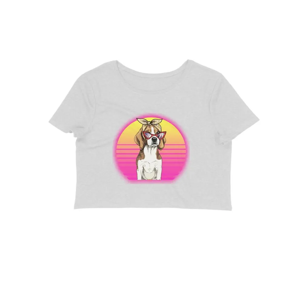 Crop Top (Women) - Lil Miss Beagle (12 Colours)
