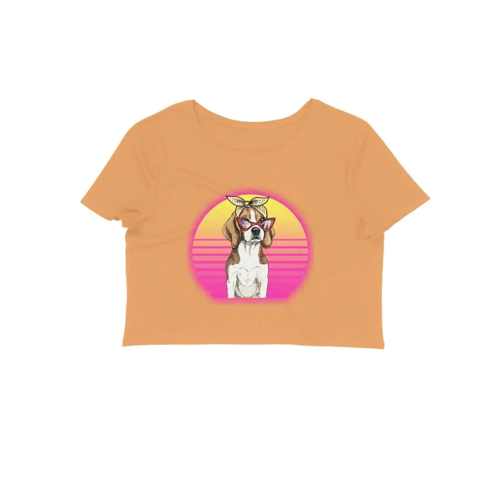 Crop Top (Women) - Lil Miss Beagle (12 Colours)