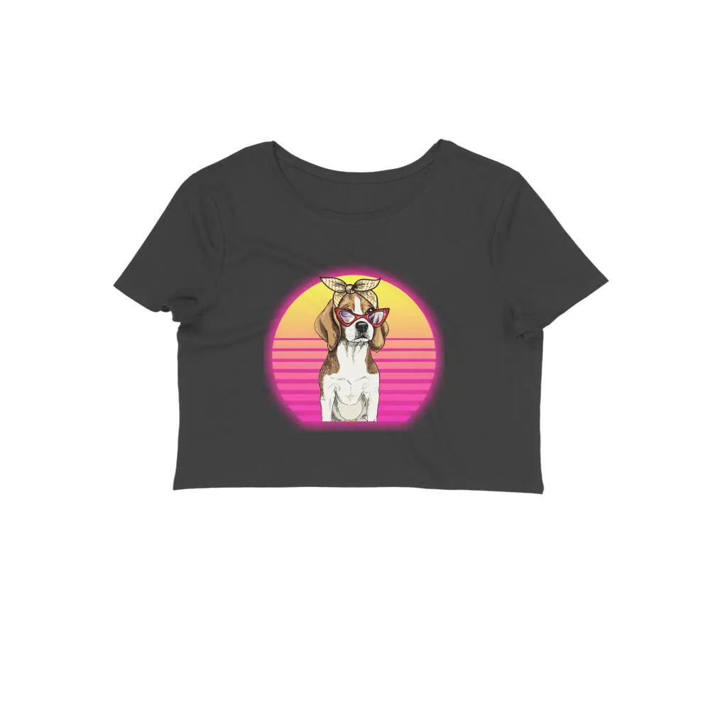 Crop Top (Women) - Lil Miss Beagle (12 Colours)