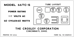 CROSLEY-66TC-S
