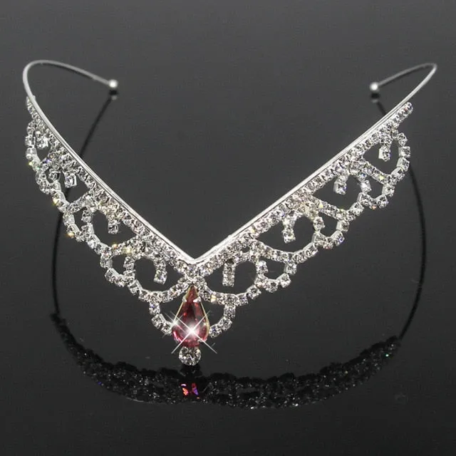 Crystal Princess Tiaras and Crowns  Hair Accessories Headband Crown Rhinestone