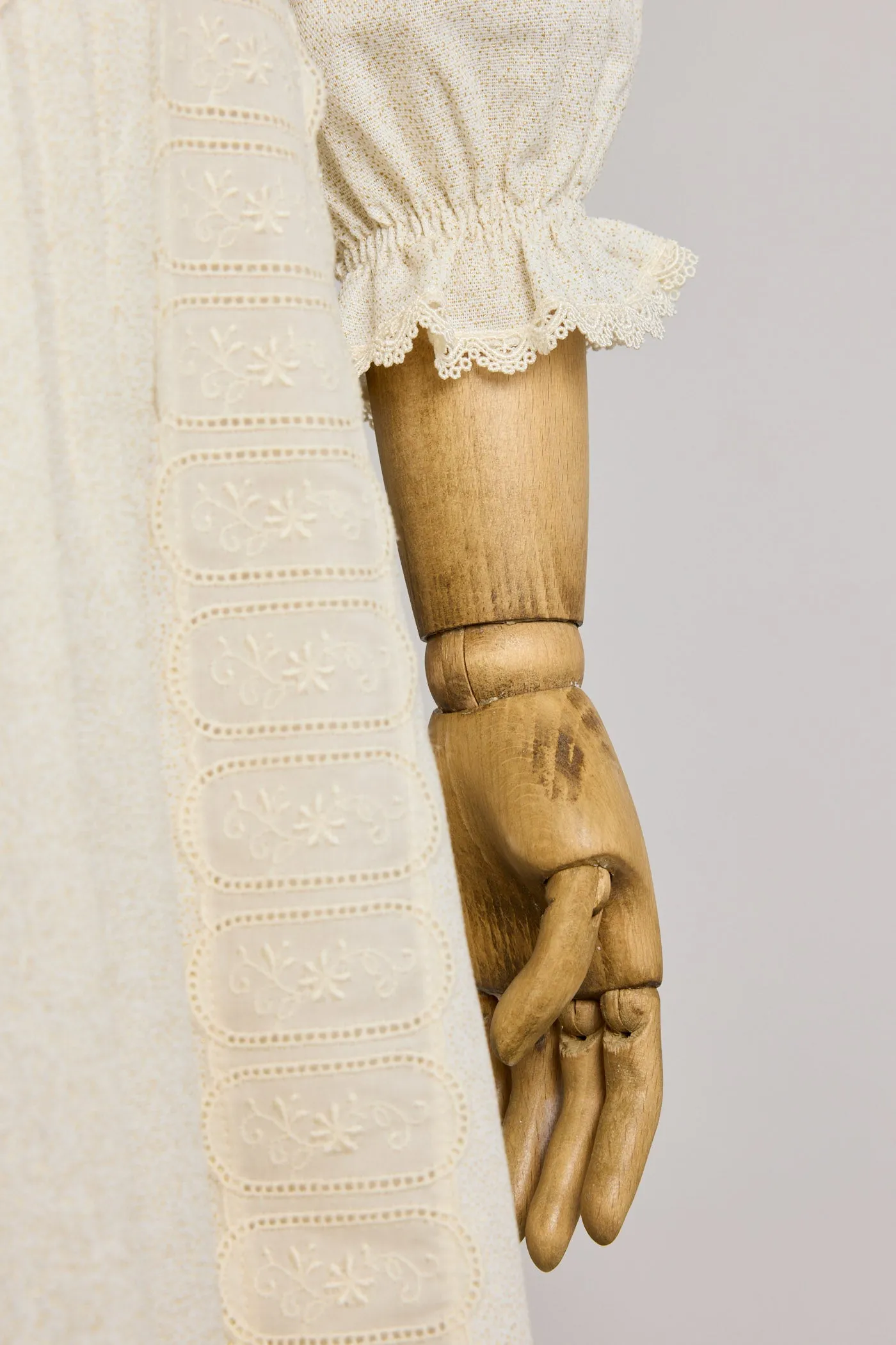 Custard Dress Cream in Gold Glitter