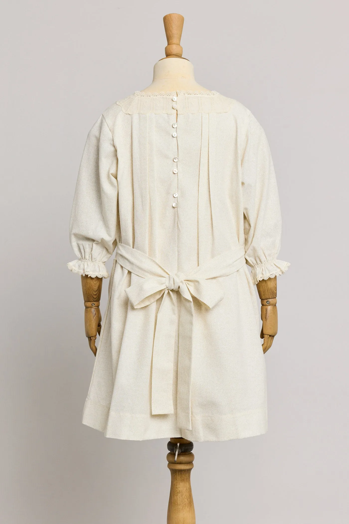 Custard Dress Cream in Gold Glitter