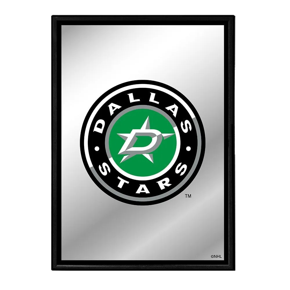 Dallas Stars: Logo - Framed Mirrored Wall Sign