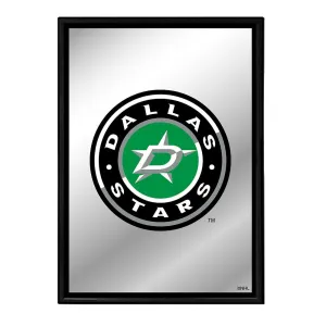 Dallas Stars: Logo - Framed Mirrored Wall Sign