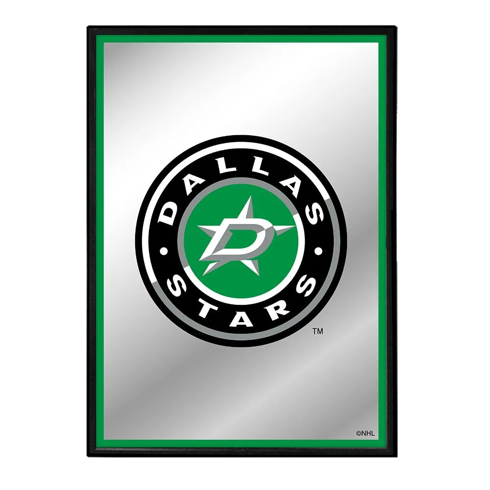 Dallas Stars: Logo - Framed Mirrored Wall Sign