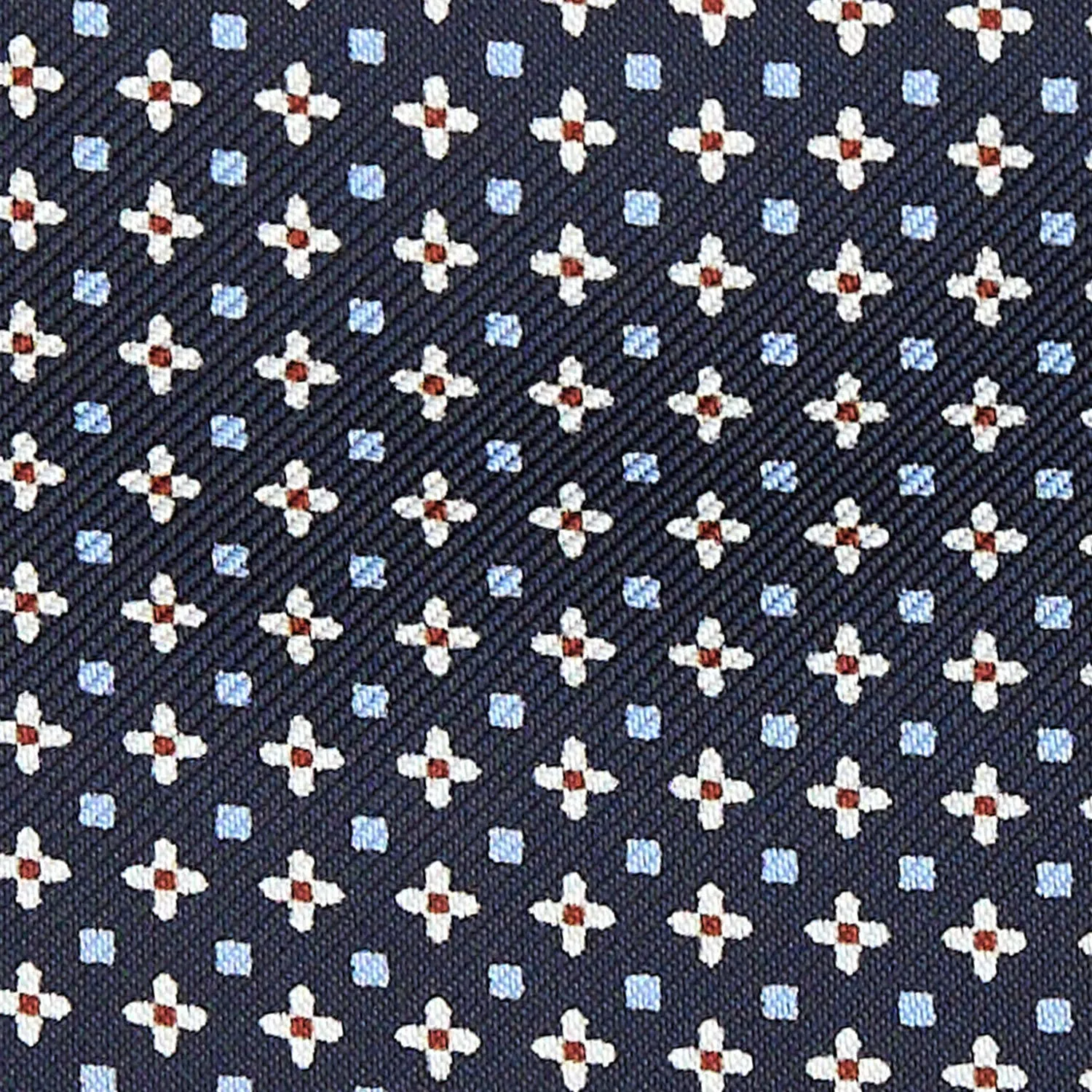 DARK BLUE SILK ASCOT TIE