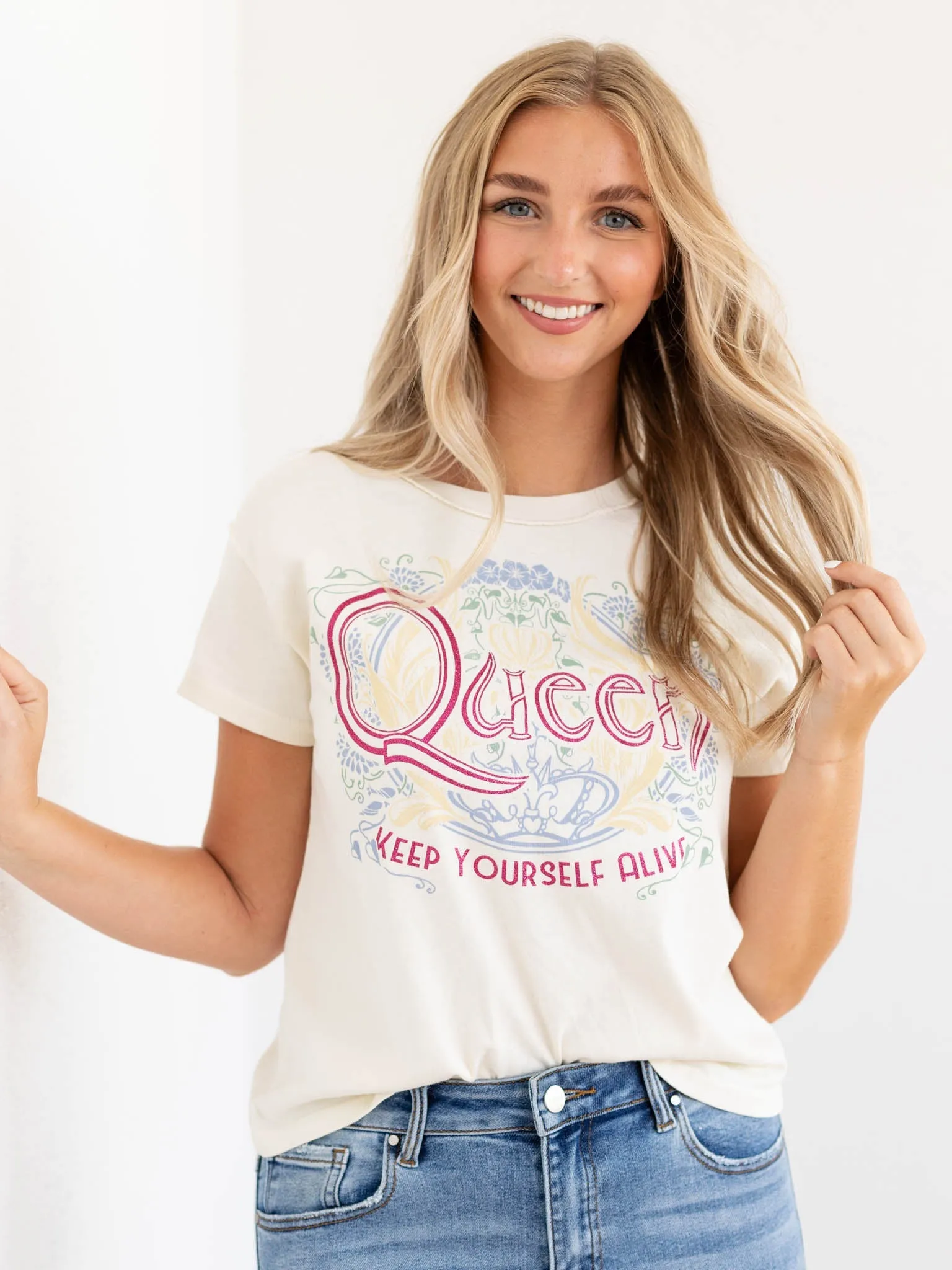 Daydreamer Queen Keep Yourself Alive Reverse GF Tee