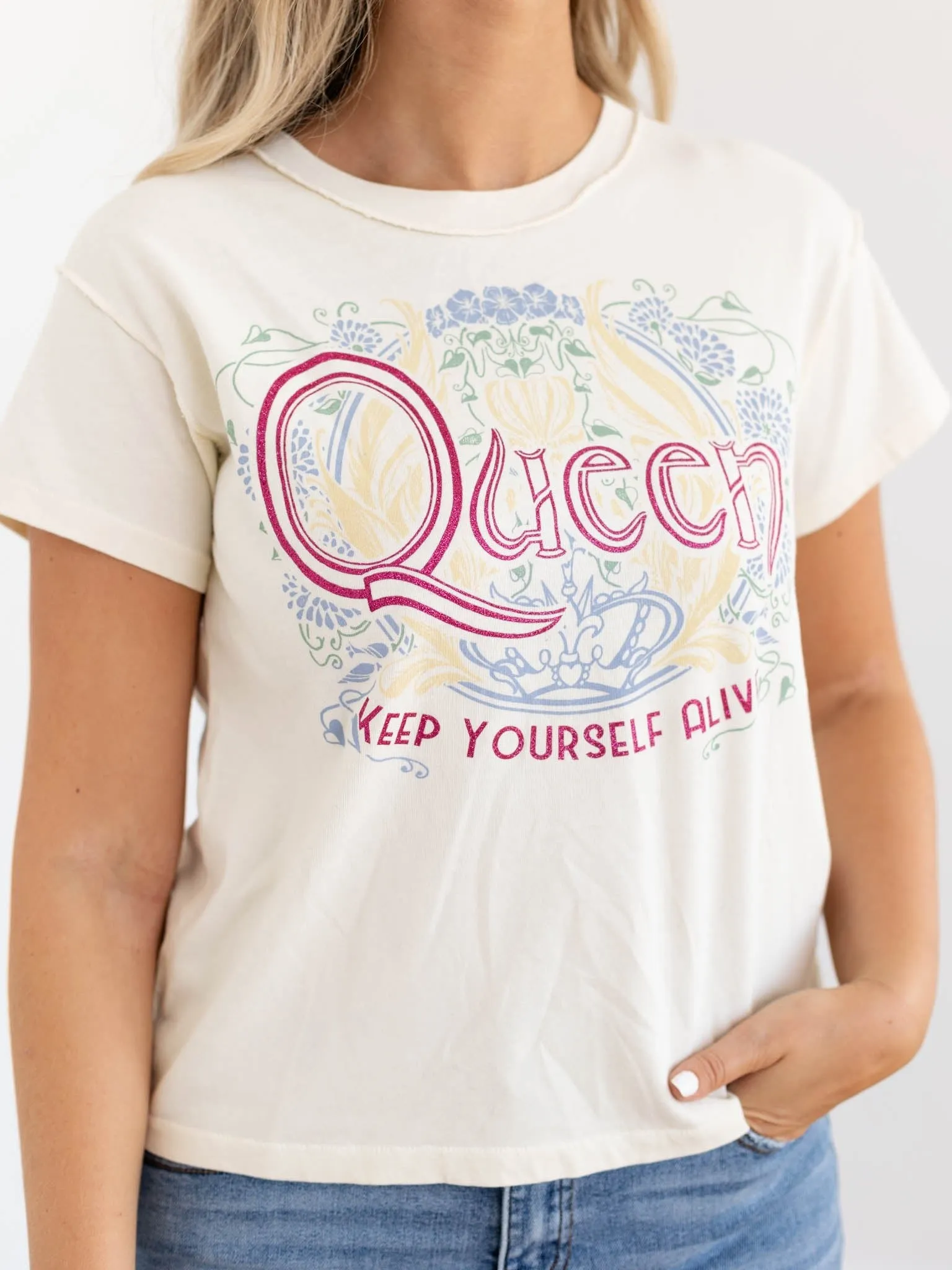 Daydreamer Queen Keep Yourself Alive Reverse GF Tee
