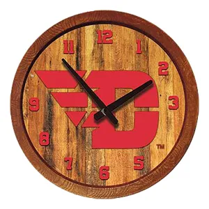 Dayton Flyers: "Faux" Barrel Top Wall Clock
