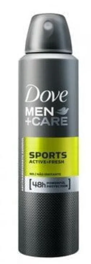 Desodorante Masculino Dove Men   Care Sports Active Fresh, Aerossol, 1 Unidade Com 150Ml