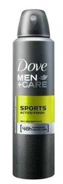 Desodorante Masculino Dove Men   Care Sports Active Fresh, Aerossol, 1 Unidade Com 150Ml