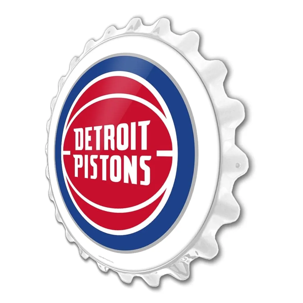 Detroit Pistons: Bottle Cap Wall Sign