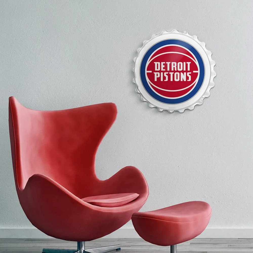 Detroit Pistons: Bottle Cap Wall Sign