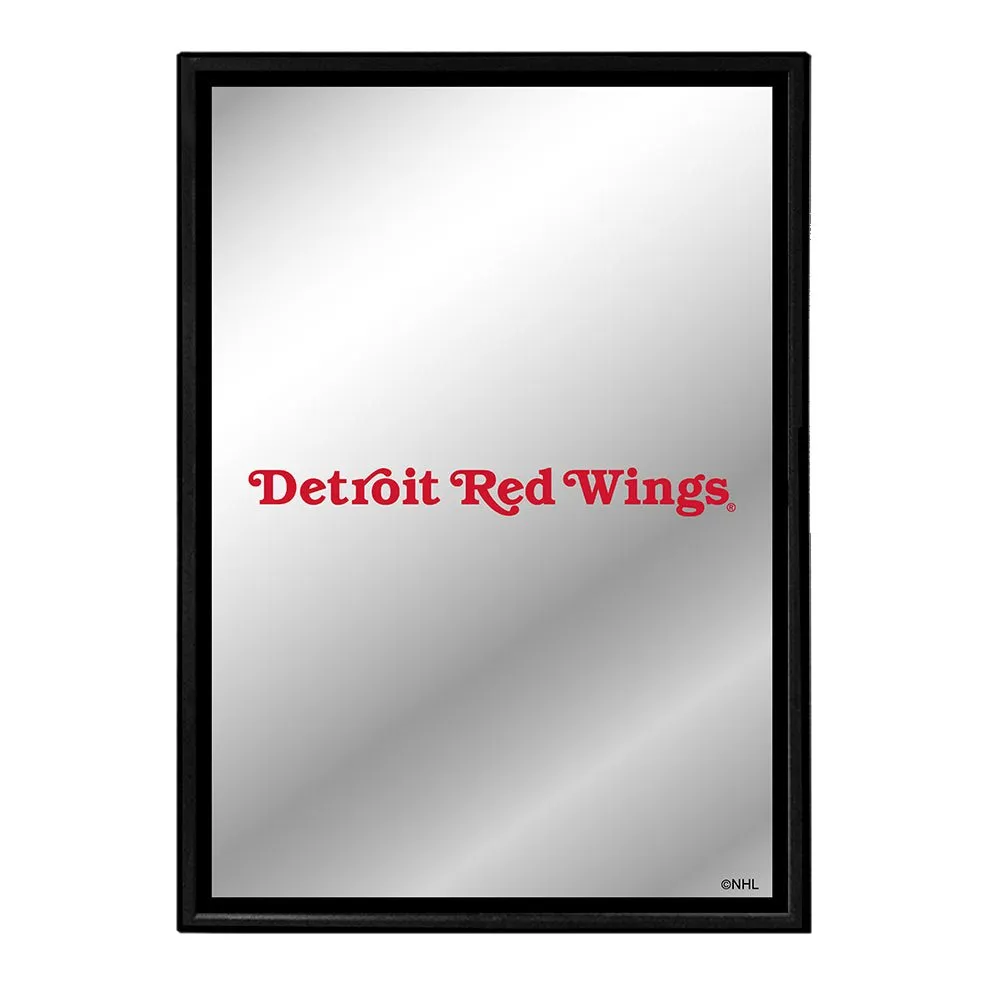 Detroit Red Wings: Logo - Framed Mirrored Wall Sign