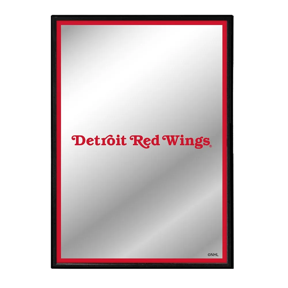 Detroit Red Wings: Logo - Framed Mirrored Wall Sign