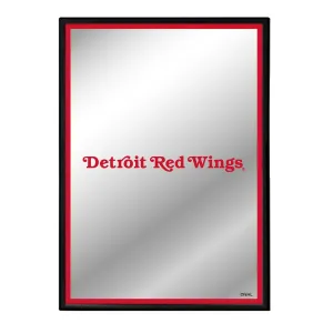 Detroit Red Wings: Logo - Framed Mirrored Wall Sign