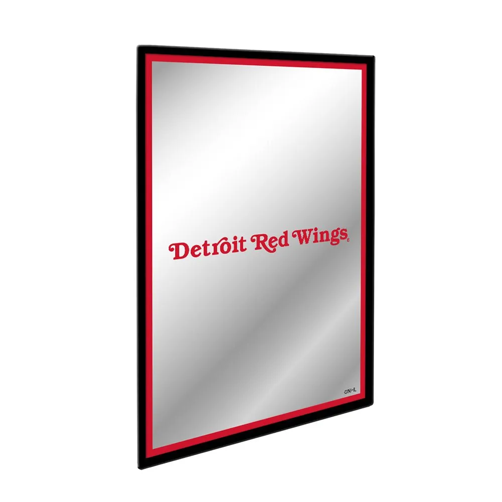 Detroit Red Wings: Logo - Framed Mirrored Wall Sign