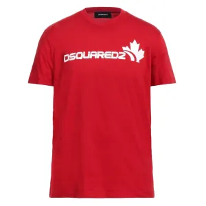 Dsquared2 S71Gds1278 312W Maple Leaf Cool Fit T Shirt 312W Red White T Shirt