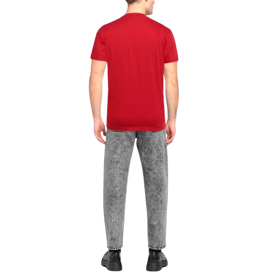 Dsquared2 S71Gds1278 312W Maple Leaf Cool Fit T Shirt 312W Red White T Shirt