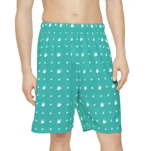 Dynamic Mens Sports Shorts with Birds Pattern