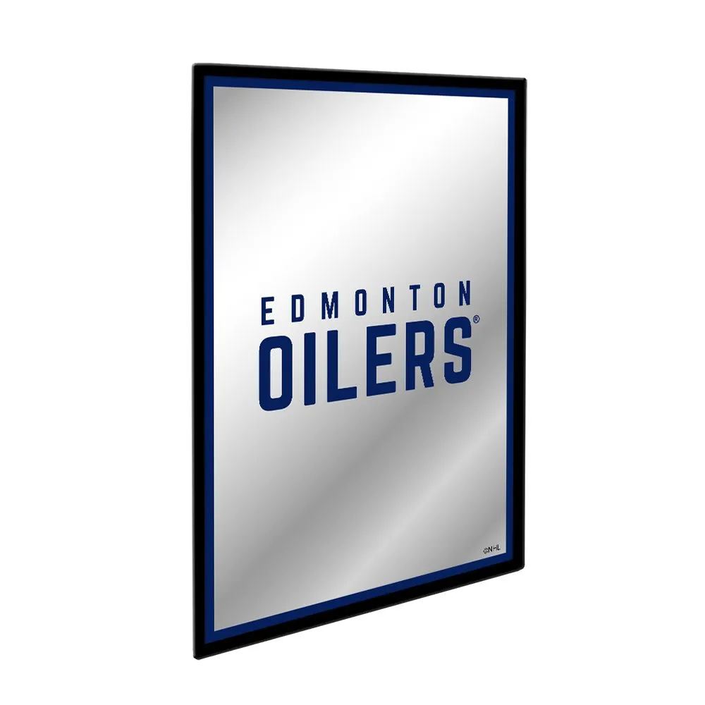 Edmonton Oilers: Logo - Framed Mirrored Wall Sign