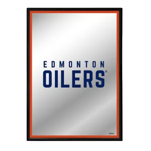 Edmonton Oilers: Logo - Framed Mirrored Wall Sign