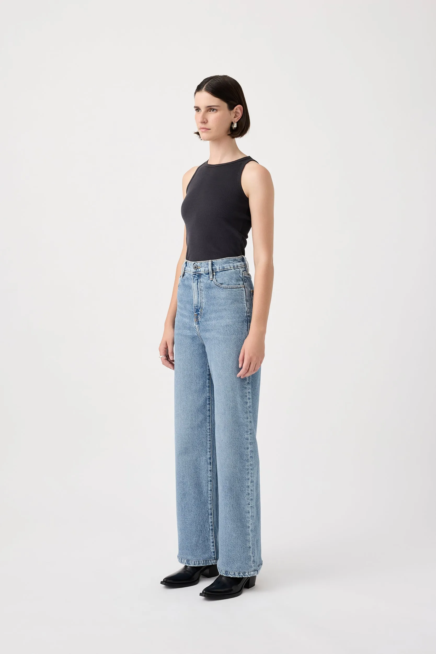 Ellie High Wide Leg Jean Era Blue