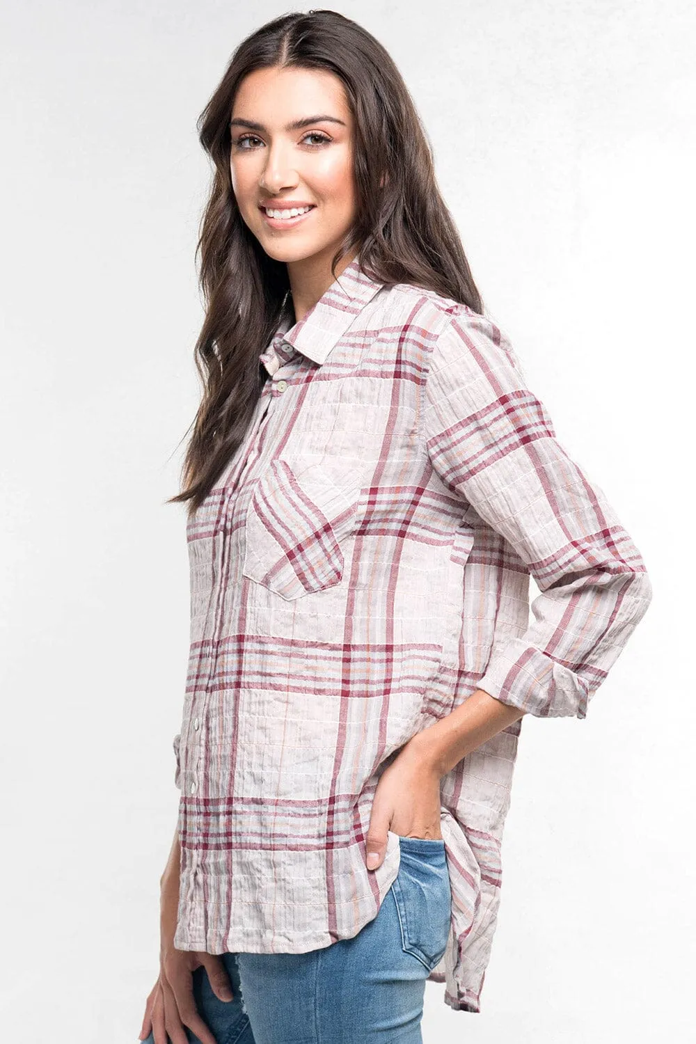 Everly Plaid Buttondown