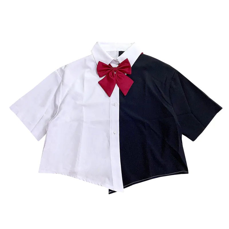 Fashion cool black white shirt yc23065