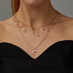 Fashion Retro Moon Necklace