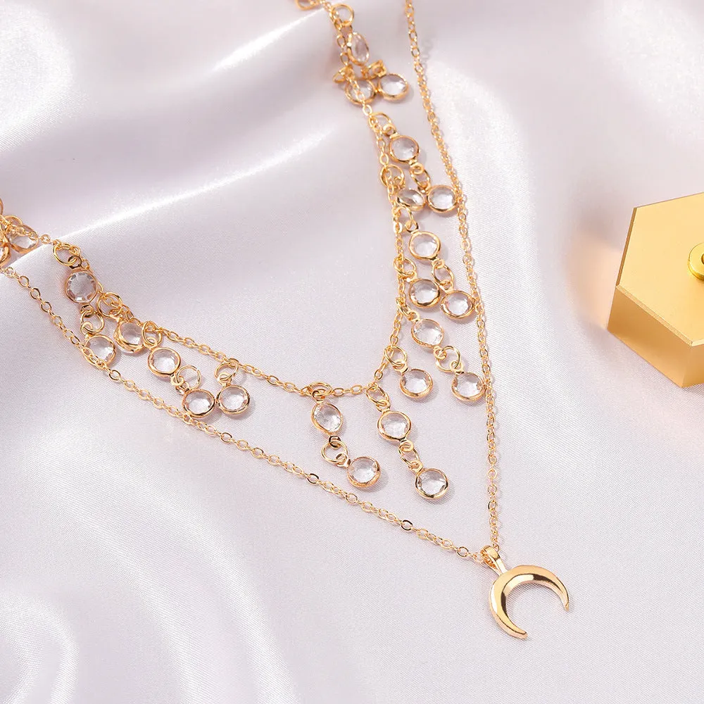 Fashion Retro Moon Necklace