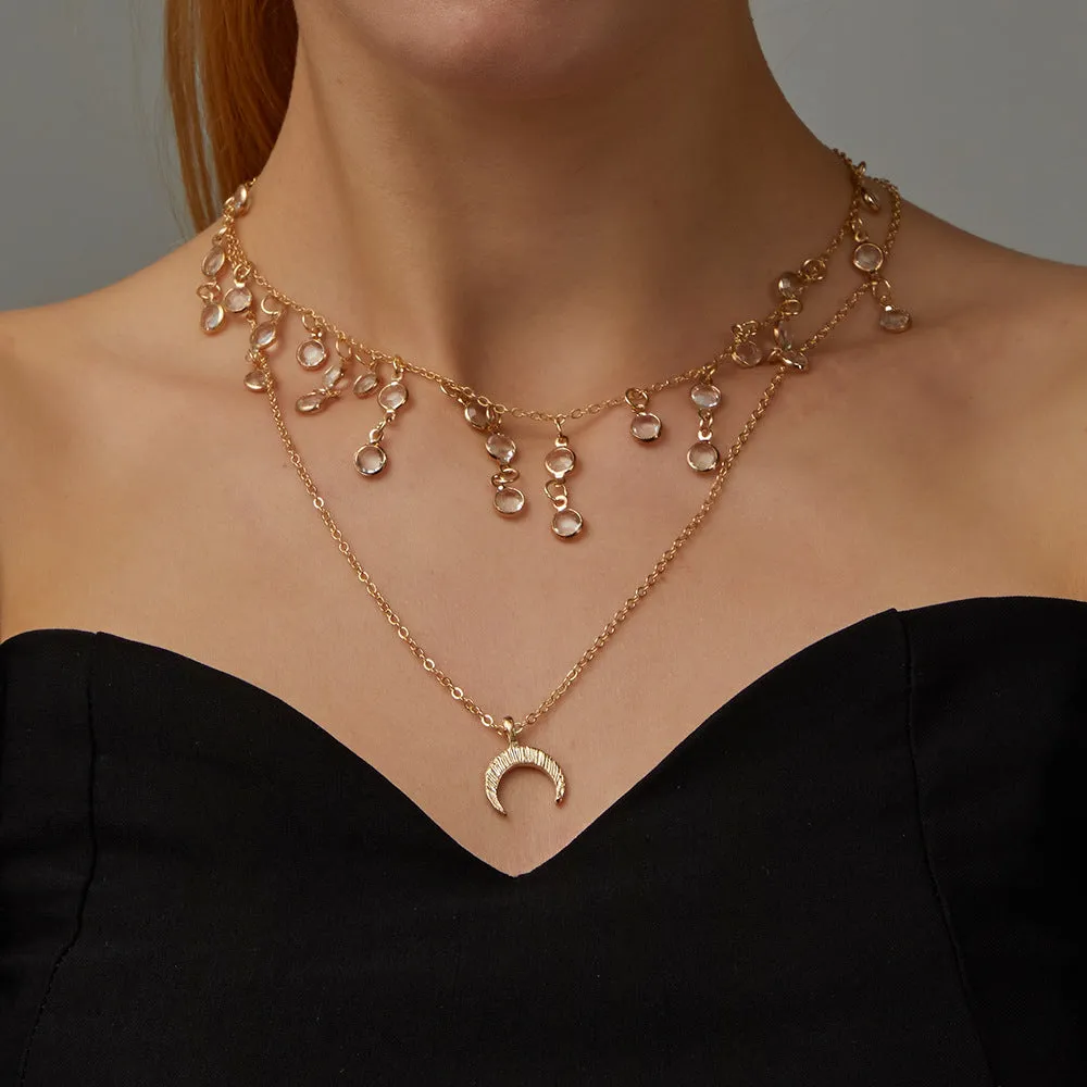 Fashion Retro Moon Necklace