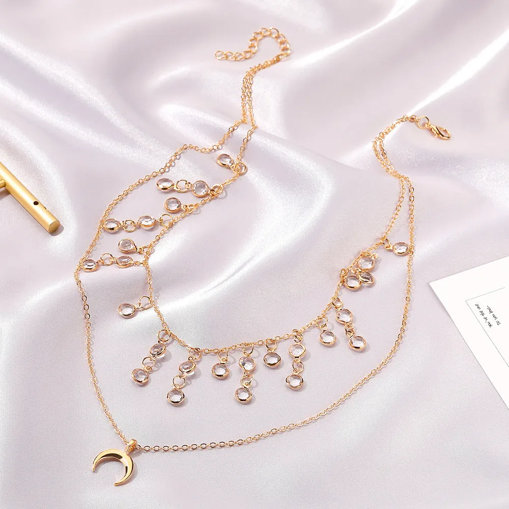 Fashion Retro Moon Necklace