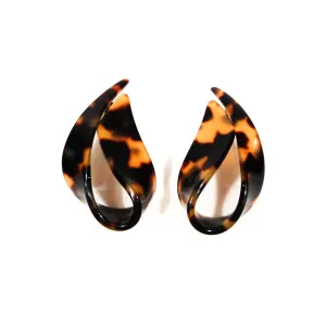 Faux Tortoise Earrings