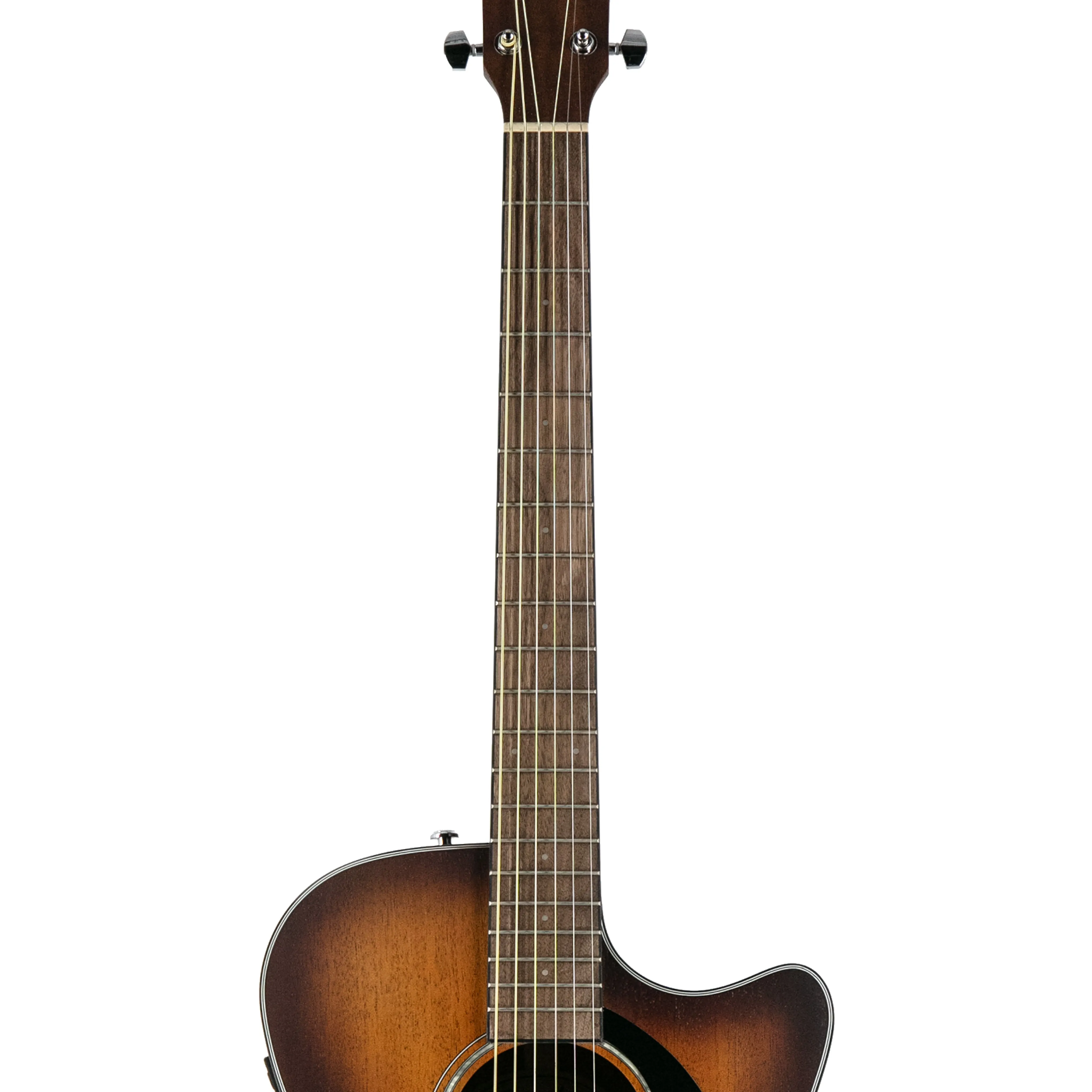 Fender Limited Edition CC-60SCE All-Mahogany Acoustic Guitar, Satin Aged Cognac Burst