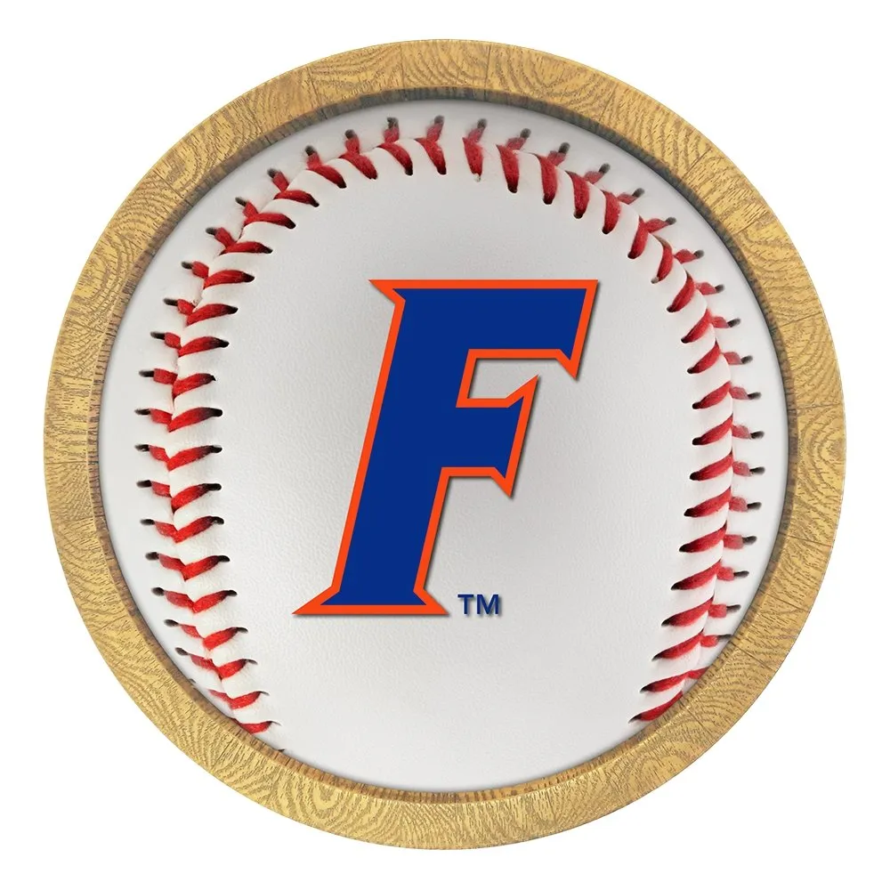 Florida Gators: Baseball - "Faux" Barrel Frame Sign