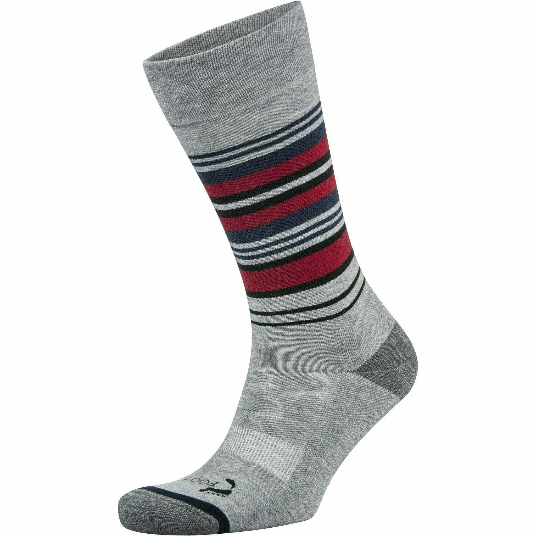 Foot Zen by Balega Mens Fashion Stripes Crew Socks