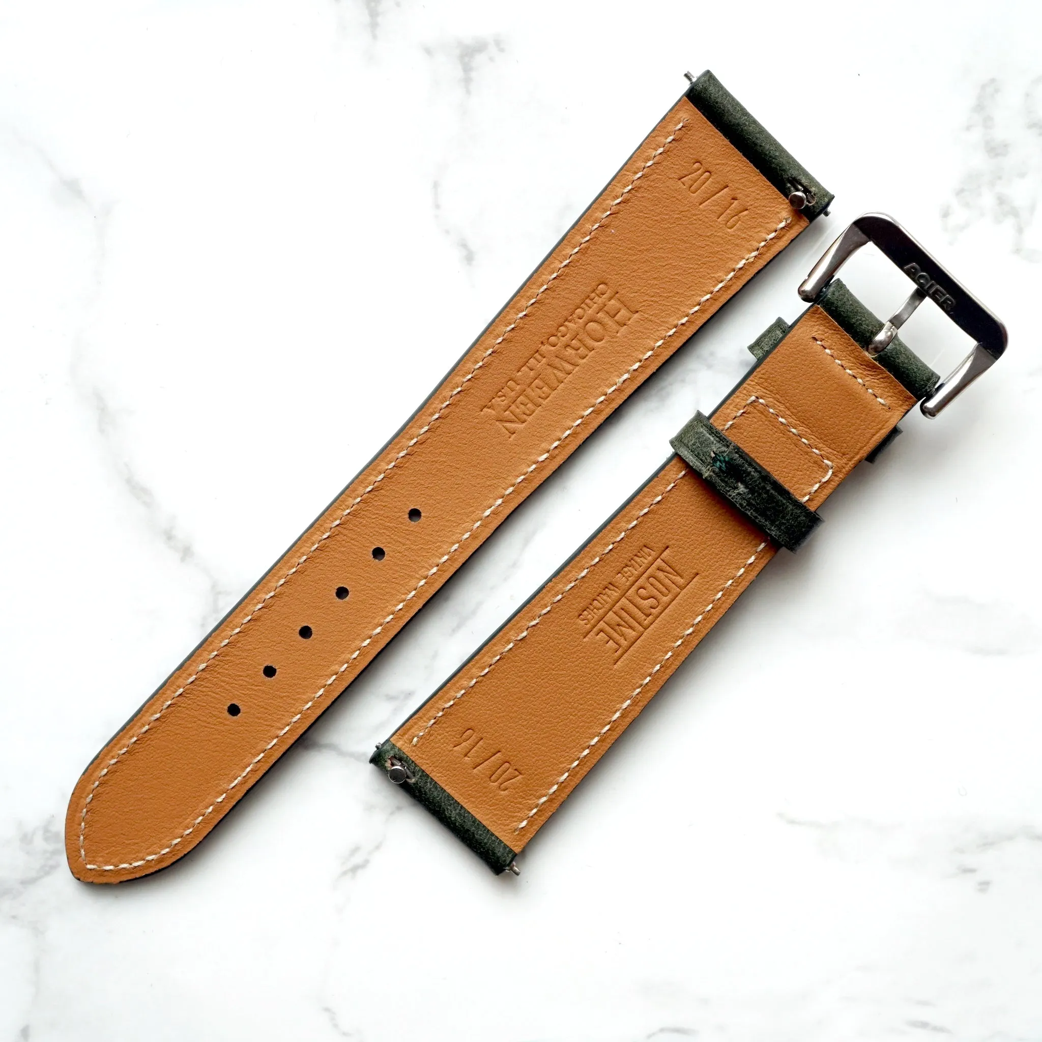 FOREST GREEN CHROMEXCEL STANDARD STRAP